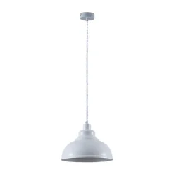 Lindby pendellampe Albertine, 29 cm, hvid, metal