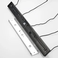 Lindby pendellampe Concretto, 100 cm, grå, 5 lyskilder, beton