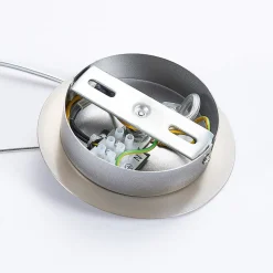 Lindby pendellampe Ginevra, Ø 38 cm, hvid, glas, E27