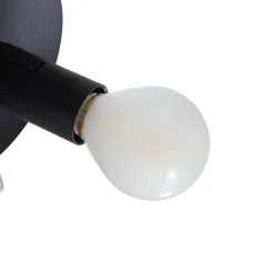 Lindby pendellampe Isamer, røggrå, 130 cm, globus