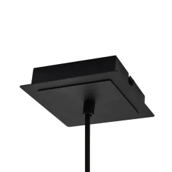 Lindby pendellampe Joffrey, Ø 6 cm, sort, metal, GU10