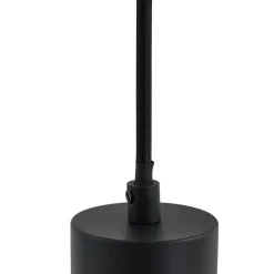 Lindby pendellampe Joffrey, Ø 6 cm, sort, metal, GU10