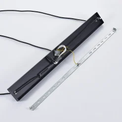 Lindby pendellampe Jusra, sort, metal, 3 lyskilder, 99 cm