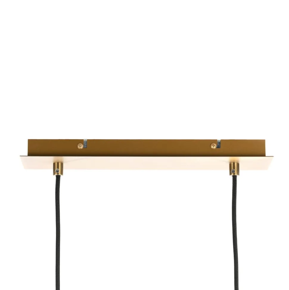Lindby pendellampe Kaylou, 5 lyskilder, bronzefarvet, aluminium