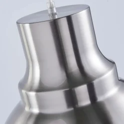 Lindby pendellampe Letty, Ø 39 cm, nikkelfarvet, metal, E27
