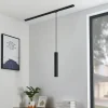 Lindby pendellampe Linaro, 40 cm, sort, 1-faset, GU10