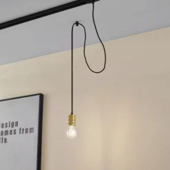 Lindby pendellampe Linaro, Ø 4,6 cm, guld, 1-faset, E27