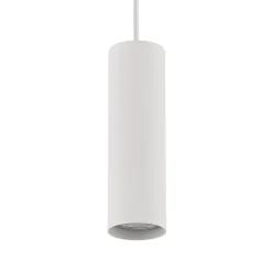 Lindby pendellampe Linaro, 20 cm, hvid, 1-faset, GU10