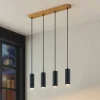 Lindby pendellampe Maniva. 60 cm, 4 lyskilder, sort, GU10