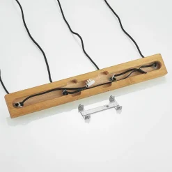 Lindby pendellampe Maniva. 60 cm, 4 lyskilder, sort, GU10