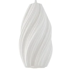 Lindby pendellampe Nuvia, Ø 15,5 cm, hvid, 3D-print
