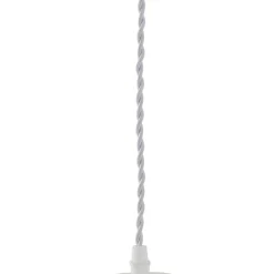 Lindby pendellampe Nuvia, Ø 15,5 cm, hvid, 3D-print