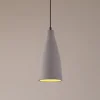 Lindby pendellampe Sanne, grå, beton, Ø 15 cm, E27