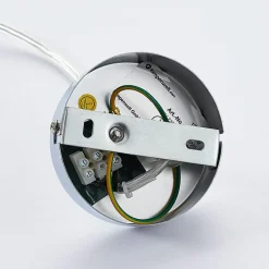 Lindby pendellampe Sina, Ø 35 cm, træ, E27