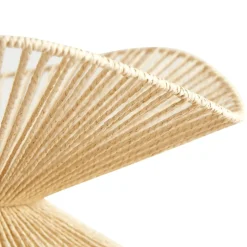 Lindby pendellampe Valdorin, beige, papir, Ø 40 cm, E27
