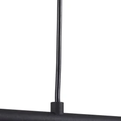 Lindby pendellampe Vasilia, 75 cm, sort/guld, stof
