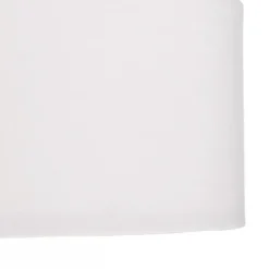 Lindby pendel Sebatin, Ø 50 cm, hvid, stof, E27
