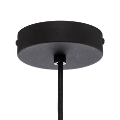 Lindby pendel Valdorin, sort, papir, Ø 40 cm, E27