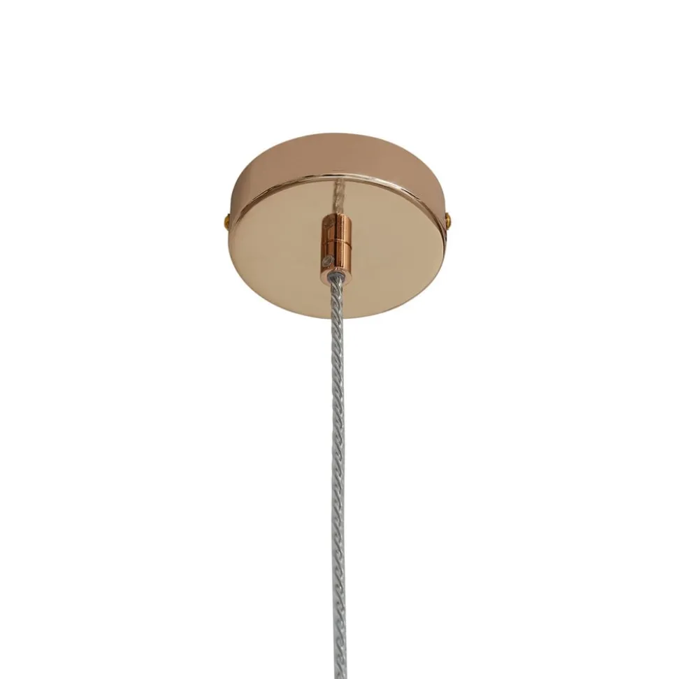 Lindby-pendel Ysoria, grå/pink/grøn, keramik, Ø 16 cm