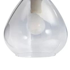 Lindby Pendura væglampe, Ø 15 cm, sort, glas