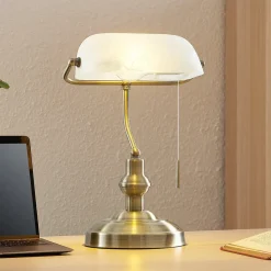 Lindby Profina skrivebordslampe, bronze