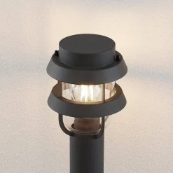 Lindby pullert Alvaro, antracit, 60 cm, IP44, E27