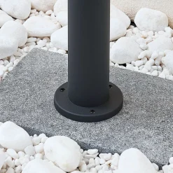 Lindby pullert Alvaro, antracit, 60 cm, IP44, E27