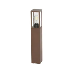Lindby Robigus sokkellampe, rustfarvet, aluminium