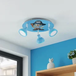Lindby Roxas loftlampe til børneværelset, pirat