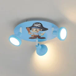 Lindby Roxas loftlampe til børneværelset, pirat