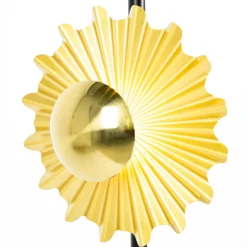Lindby Senmia gulvlampe i guld, 3 lyskilder