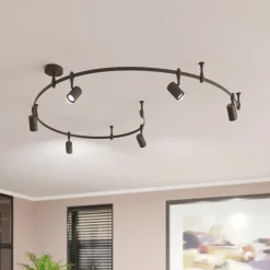 Lindby skinnesystem Delila, sort, fleksibel brug