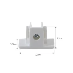 Lindby skinnesystem Linaro, GU10, 4 lyskilder, hvid, Ø 6 cm