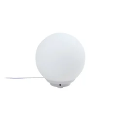 Lindby Smart LED-bordlampe Cosmia, hvid, glas, Tuya