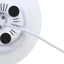 Lindby Smart LED-bordlampe Cosmia, hvid, glas, Tuya