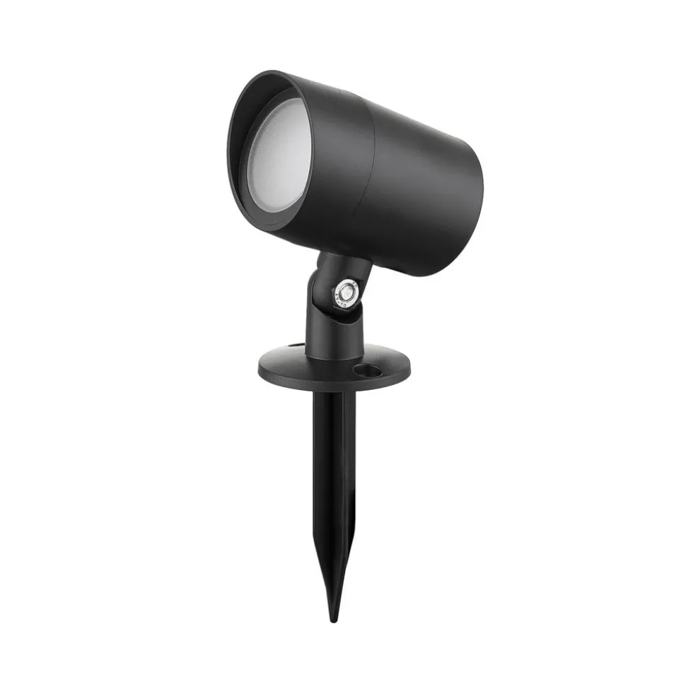 Lindby Smart LED jordspydsspot Nycta, RGB, Tuya, sæt med 3 stk