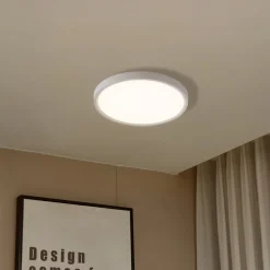 Lindby Smart LED-loftlampe Deika, Ø 30 cm, hvid, Tuya