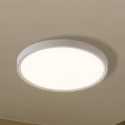 Lindby Smart LED-loftlampe Deika, Ø 40 cm, hvid, Tuya