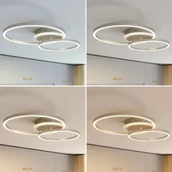 Lindby Smart LED-loftlampe Edica, 58 cm, Tuya, CCT
