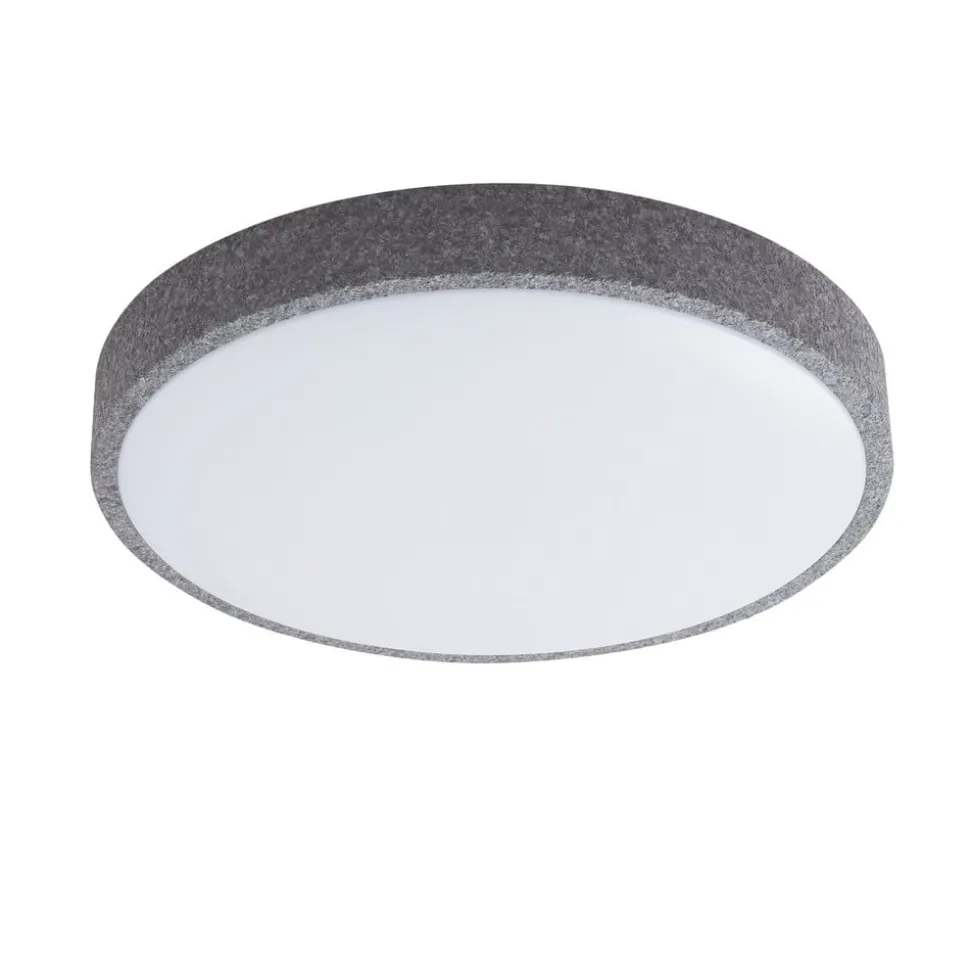 Lindby Smart LED-loftlampe Elmor Ø 39 cm grå RGB CCT