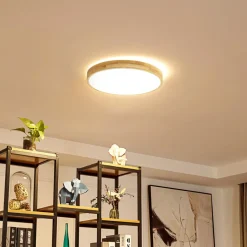 Lindby Smart LED-loftlampe Innes træ Ø39cm RGB CCT Tuya