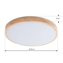 Lindby Smart LED-loftlampe Innes træ Ø39cm RGB CCT Tuya
