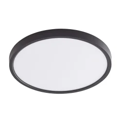 Lindby Smart LED loftlampe Pravin, Ø 30 cm, CCT, sort