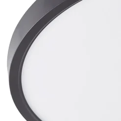 Lindby Smart LED loftlampe Pravin, Ø 30 cm, CCT, sort