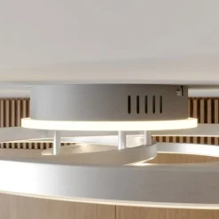 Lindby Smart LED-loftlampe Tula, fjernbetjening, Tuya CCT