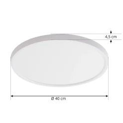 Lindby Smart LED-loftslampe Denora, hvid, RGB, CCT, Tuya