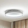 Lindby Smart LED-loftslampe Yasmen, hvid, metal, CCT, Tuya