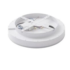 Lindby Smart LED-loftslampe Yasmen, hvid, metal, CCT, Tuya