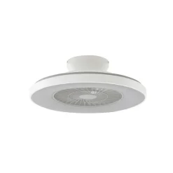 Lindby Smart LED-loftventilator Paavo, hvid, støjsvag, Tuya