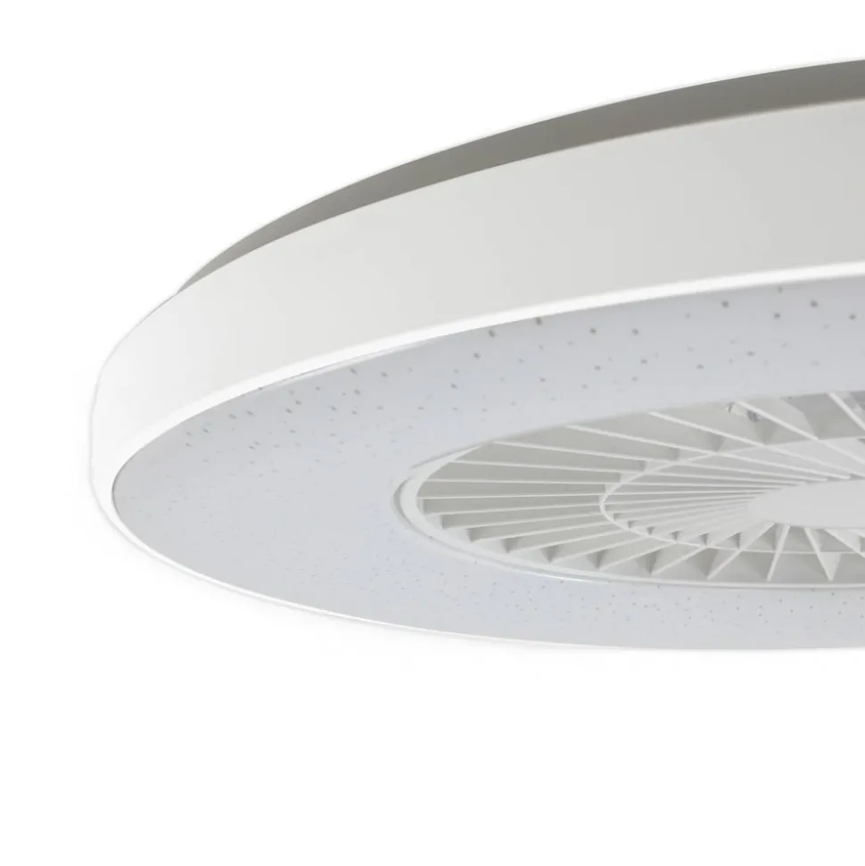 Lindby Smart LED-loftventilator Paavo, hvid, støjsvag, Tuya